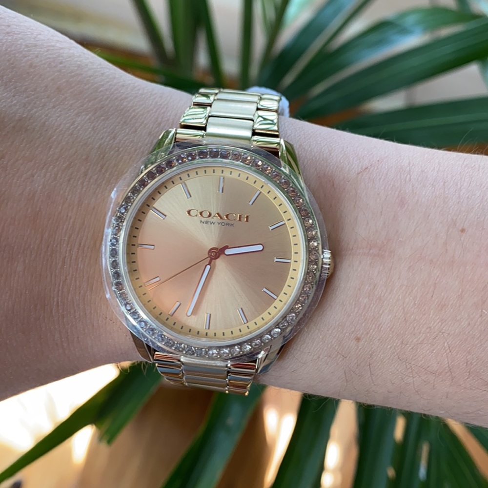 Brand New Gold and Diamond Coach Watch